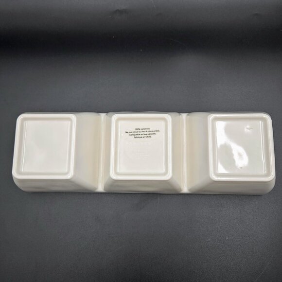 Rae Dunn Melamine Halloween Divided 3 Section Dish Black Cat Jack Olantern Boo - Picture 12 of 14